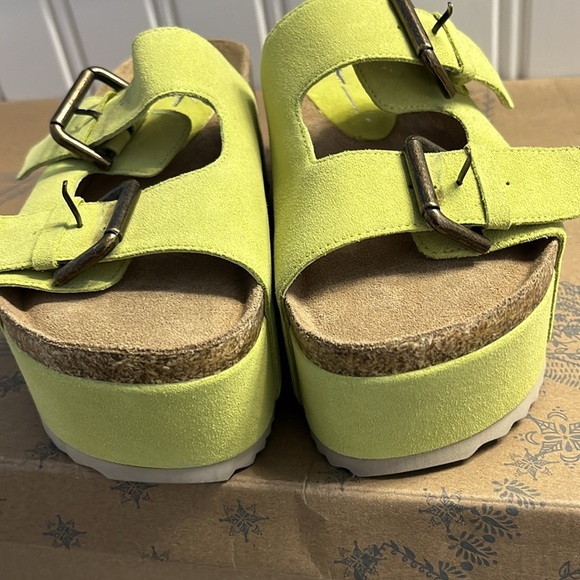 Free People x Intentionally Rule Breaker Flatform Sandals Size 6 NEW - Picture 9 of 12
